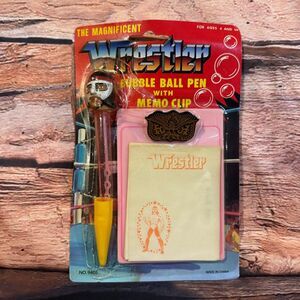 The Magnificent Wrestler Bubble Ball Pen with Memo Clip No. 9405 Made in China